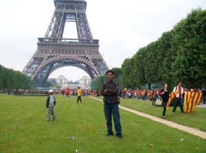 in Front of the Eiffel