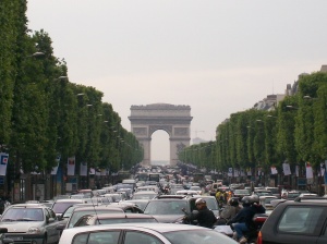 at the Champs Élysées